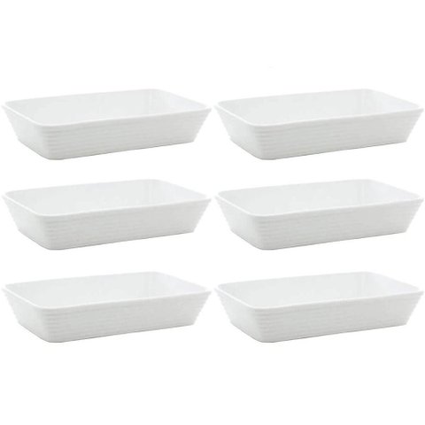 Conjunto 6 Travessas de Porcelana para Restaurante Buffet 1,