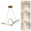 Ver imagem 2 de Lustre Luminaria Pendente de Teto Led Infinity Moderno Luz 3 em 1 Bivolt