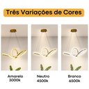 Ver imagem 3 de Lustre Luminaria Pendente de Teto Led Infinity Moderno Luz 3 em 1 Bivolt