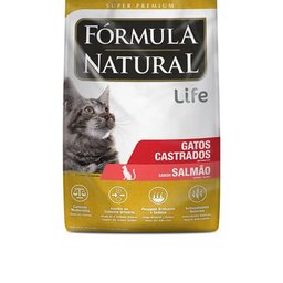 Ração Fórmula Natural Life Gato Adulto Castrado Salmão 7 Kg - 1