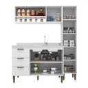 Ver imagem 3 de Cozinha Compacta Carol 7 Portas 3 Gavetas Branco - Jcarvalho