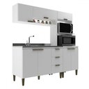 Ver imagem 2 de Cozinha Compacta Carol 7 Portas 3 Gavetas Branco - Jcarvalho