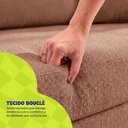 Ver mais imagens de Sofá Cama Nami 1,50m Xpand Tech Tecido Bouclê Marrom Cama Inbox
