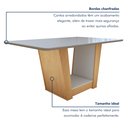 Ver imagem 7 de Conjunto Sala de Jantar 6 Lugares Retangular Tampo Vidro/MDF Mesa e Cadeiras Apogeu