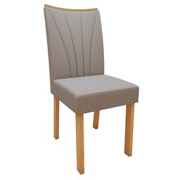 Conjunto Sala de Jantar Mesa 170x90cm Tampo MDF/Vidro com 6 Cadeiras Apogeu  - 17