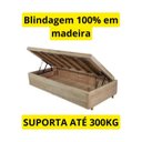 Ver imagem 3 de Box Baú Solteiro Blindado na Chapa de Madeira - Suede Rosa Hibisco