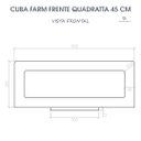 Ver mais imagens de Cuba Cozinha Farm Sink Quadratta 45 Cm Estilo Fazenda Avental