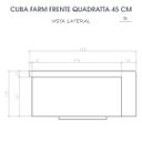 Ver imagem 7 de Cuba Cozinha Farm Sink Quadratta 45 Cm Estilo Fazenda Avental