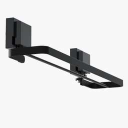 Porta Toalha Suporte Toalheiro com Ventosa Duplo Preto F.max - 5