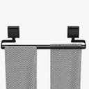 Ver imagem 3 de Porta Toalha Suporte Toalheiro com Ventosa Duplo Preto F.max