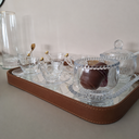 Ver imagem 2 de Bandeja Bali - Linha Couro - - Caramelo - 70x40