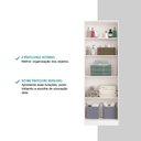 Ver imagem 4 de Armário Banheiro 2 Portas Branco Carraro