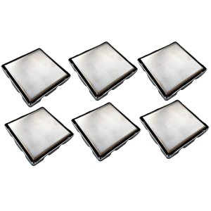 Ralo Oculto Invisivel 15x15 Inox Kit 6 Uni Anti Odor Cozinha Banheiro Box Lavabo Lavanderia Discreto