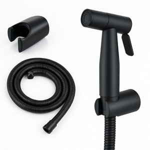 Ducha Higiênica Preto Fosco Luxo para Banheiros e Lavabos
