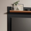 Ver imagem 6 de Painel Dubai Tv 32 Polegadas Pequeno Quarto Suspenso Sala Rack Cor Preto/freijó