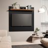 Painel Dubai Tv 32 Polegadas Pequeno Quarto Suspenso Sala Rack Cor Preto/freijó - 2