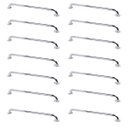 Ver imagem 7 de Alça de Apoio Barra Inox Kit 14 Unidades 70cm Segurança Idoso Deficiente Cadeirante Box Banheiro Cor