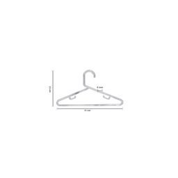 Kit 25 Cabides Tradicional Infantil Transparente – Organize com Praticidade e Estilo - 2