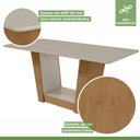 Ver imagem 2 de Conjunto Sala de Jantar 6 Lugares Retangular Tampo MDF Mesa e Cadeiras Apogeu Amêndoa Clean/Off White/Animale Bege