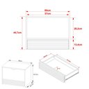 Ver imagem 3 de Gabinete Banheiro 1 Porta 1 Gaveta 60cm Suspenso Multimóveis CR10091 Amêndoa