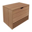 Ver imagem 5 de Gabinete Banheiro 1 Porta 1 Gaveta 60cm Suspenso Multimóveis CR10091 Amêndoa