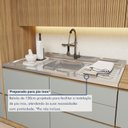 Ver imagem 4 de Balcão 1 Porta 4 Gavetas com Rodapé 120cm 100% Mdf Rainha