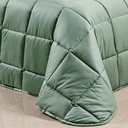 Ver imagem 2 de Edredom Solteiro Pádua 2Pçs Dupla Face Tecido Egípcio 400 Fios 100% Algodão Verde