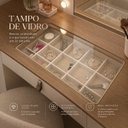 Ver imagem 7 de Penteadeira Camarim com Espelho França Yescasa Bege/Off White/Freijó