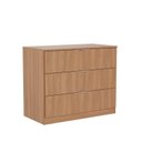 Ver imagem 2 de Cômoda 3 Gavetas 109cm Hera CabeCasa MadeiraOriginals Marrom Louro
