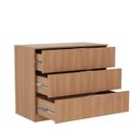 Ver imagem 4 de Cômoda Planejada 3 Gavetas 109cm Hera CabeCasa MadeiraOriginals Marrom Louro