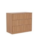 Ver imagem 2 de Cômoda Planejada 3 Gavetas 109cm Hera CabeCasa MadeiraOriginals Marrom Louro