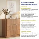 Ver imagem 7 de Cômoda Planejada 3 Gavetas 109cm Hera CabeCasa MadeiraOriginals Marrom Louro