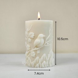 Vela Decorativa Passarinho Ramim Aromas | 295g - 3