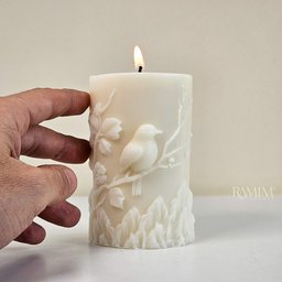 Vela Decorativa Passarinho Ramim Aromas | 295g - 2