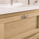 Ver imagem 5 de Gabinete Giovanna para Banheiro Nature com Bancada Sintético Branca 66 cm