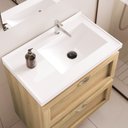 Ver imagem 7 de Gabinete Giovanna para Banheiro Nature com Bancada Sintético Branca 66 cm