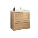 Ver imagem 1 de Gabinete Giovanna para Banheiro Nature com Bancada Sintético Branca 66 cm