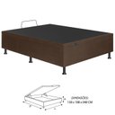 Ver imagem 3 de Base Box Baú Casal Fiori 138x188 Marrom