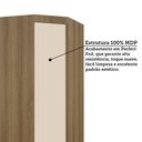 Ver imagem 4 de Guarda Roupa de Canto Diagonal Modulado 1 Porta 70cm Veneza Luc Avelã Pf/arenas Pf