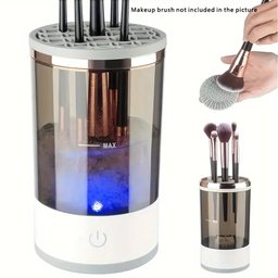 Limpador Pincéis Maquiagem Usb Automático Limpa Seca Rápido - 2