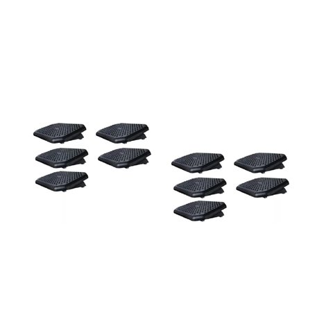 Conjunto com 10 Apoios Ergonômicos para Os Pés - Suporta até 100 Kg Preto Referência 850 Acrinil