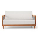 Ver imagem 4 de Sofá Varanda Samoa Madeira Maciça 02 Lugares com Cordas Náutica Linho Natural - Desk Design