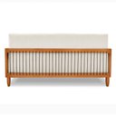 Ver imagem 2 de Sofá Varanda Samoa Madeira Maciça 02 Lugares com Cordas Náutica Linho Natural - Desk Design