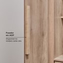 Ver imagem 6 de Guarda-Roupa Modulado 1 Porta Canto Reto Modulare 220cm Marrom Cappuccino
