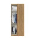 Ver imagem 5 de Guarda-Roupa Modulado 1 Porta Canto Reto Modulare 220cm Marrom Cappuccino