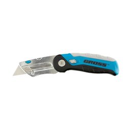 Estilete Trapezoidal Dobrável 18mm Gross 7888255 Aço e Plástico - 2