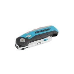 Estilete Trapezoidal Dobrável 18mm Gross 7888255 Aço e Plástico - 1