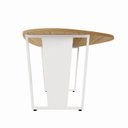 Ver imagem 6 de Mesa Orgânica 1,83m x 1,00m para Reunião com Pés em Metal F5 Office Branco/Macadâmia com