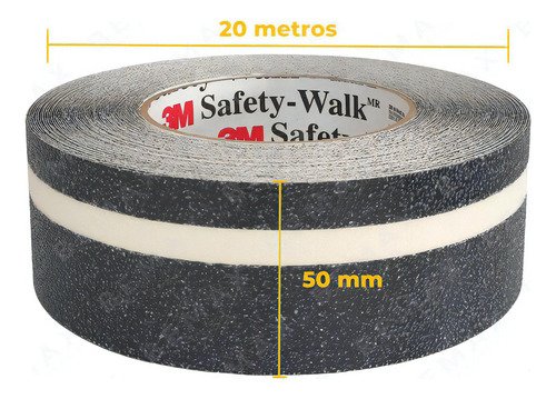 Fita Antiderrapante Safety Walk Fosforescente 50mmx20m 3m - 14