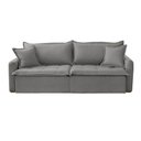Ver imagem 6 de Sofá Cama Linho em Madeira Eucalipto 280cm Braço 20cm Arizona Meu Sofá Online